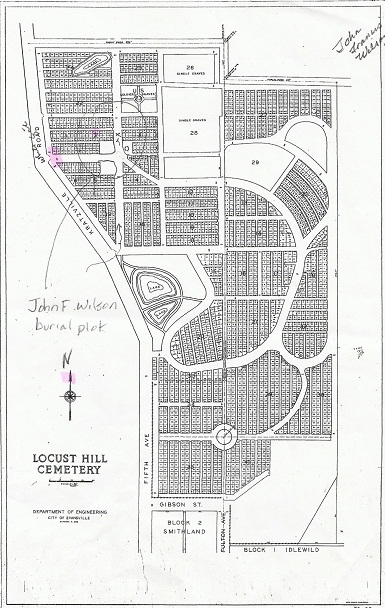 John Wilson Sr. grave location